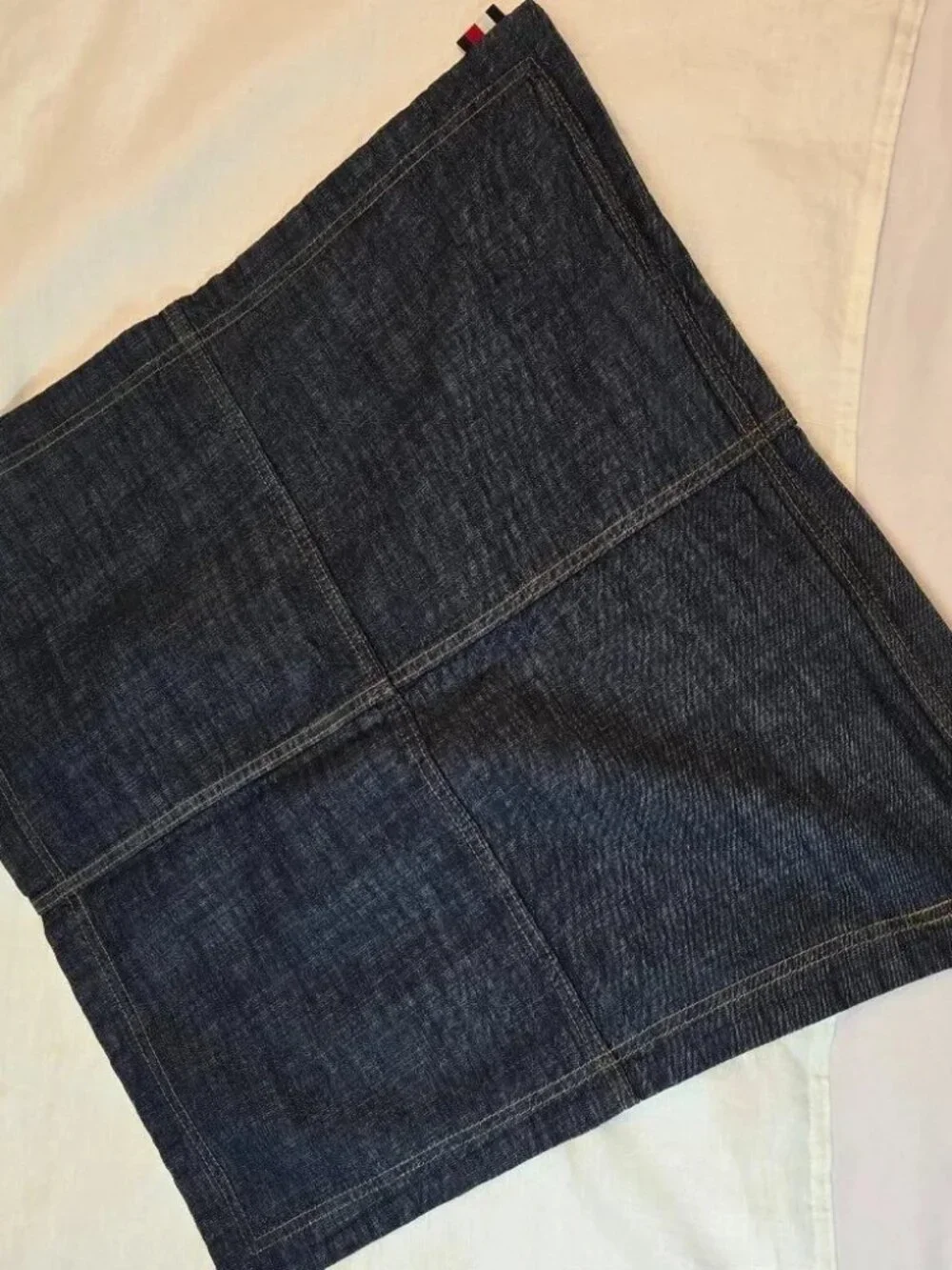 Linen Pillow King Sham / ELEGANT LIFE HOME Cotton Denim Pillow Cover